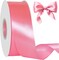 60 Yards x 1-1/2 Inch Pink Ribbon: Pink Satin Ribbon for Gift Wrapping Wedding & Mother's Day Flower Bouquet Packaging